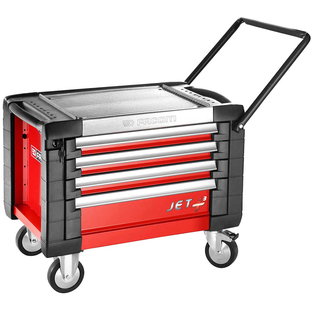 Facom JET+ 4 Drawer Compact Roller Cabinet Red