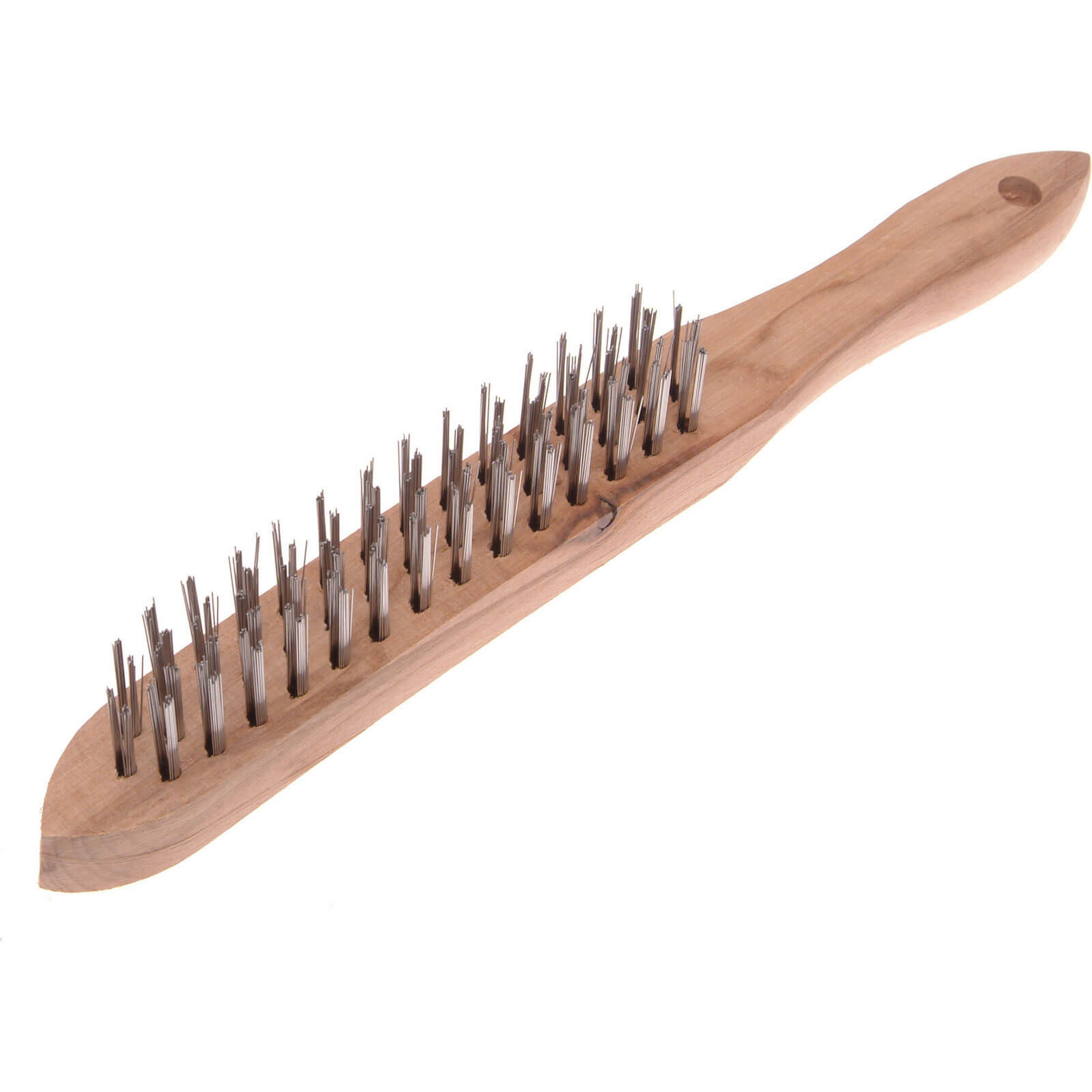 Image of Faithfull Lightweight Wire Scratch Brush 3 Rows