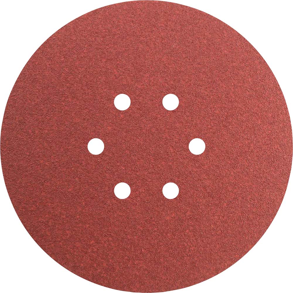 Image of Faithfull 150mm Perforated Sanding Disc 150mm Medium Fine Pack of 5