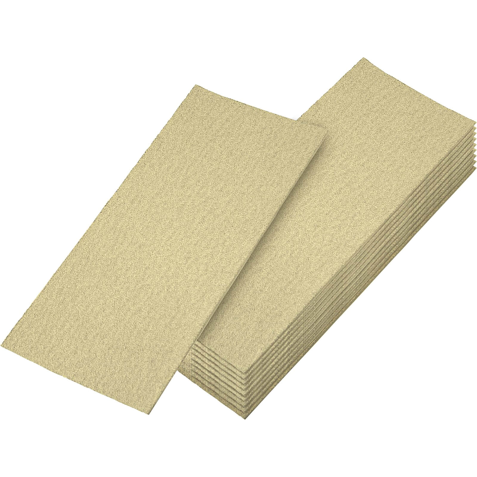 Image of Faithfull Clip On 1/2 Sanding Sheets 115mm x 280mm Coarse Pack of 5