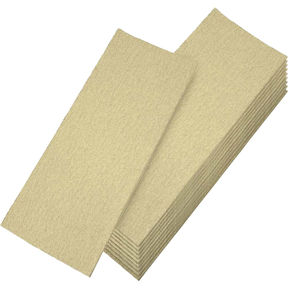 Image of Faithfull Clip On 1/3 Sanding Sheets 92mm x 230mm Medium Pack of 10