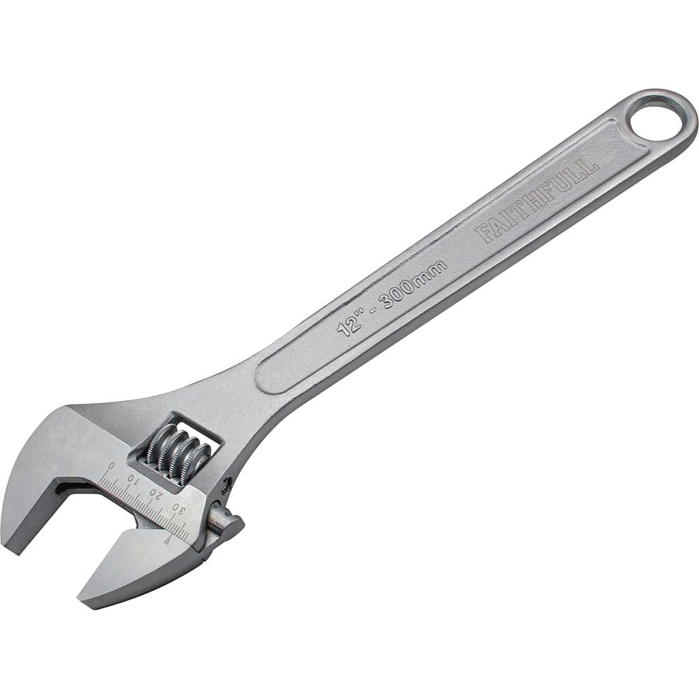 Faithfull Chrome Adjustable Spanner 300mm
