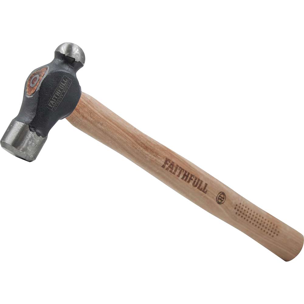 Faithfull FSC Hickory Ball Pein Hammer 450g