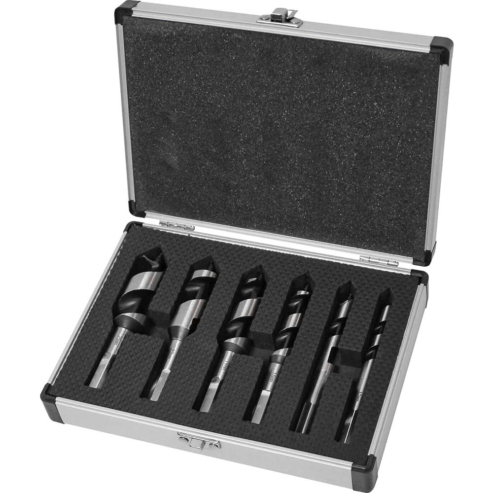 Image of Faithfull 6 Piece Stubby Combination Auger Drill Bit Set