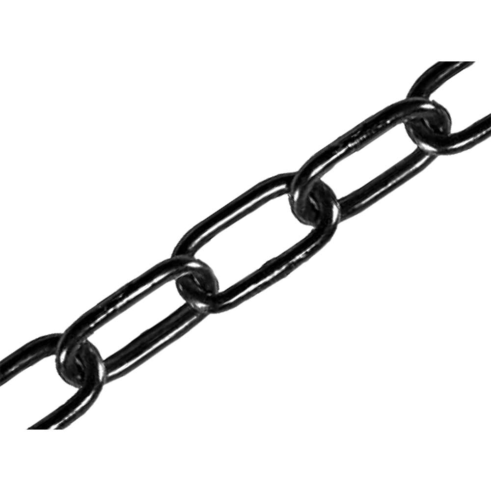 Image of Faithfull Black Japanned Chain Black 2.5mm 2.5m