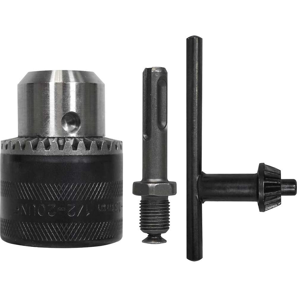 Faithfull Heavy Duty Keyed Chuck and SDS Plus Adaptor 13mm 1/2" x 20UNF Female