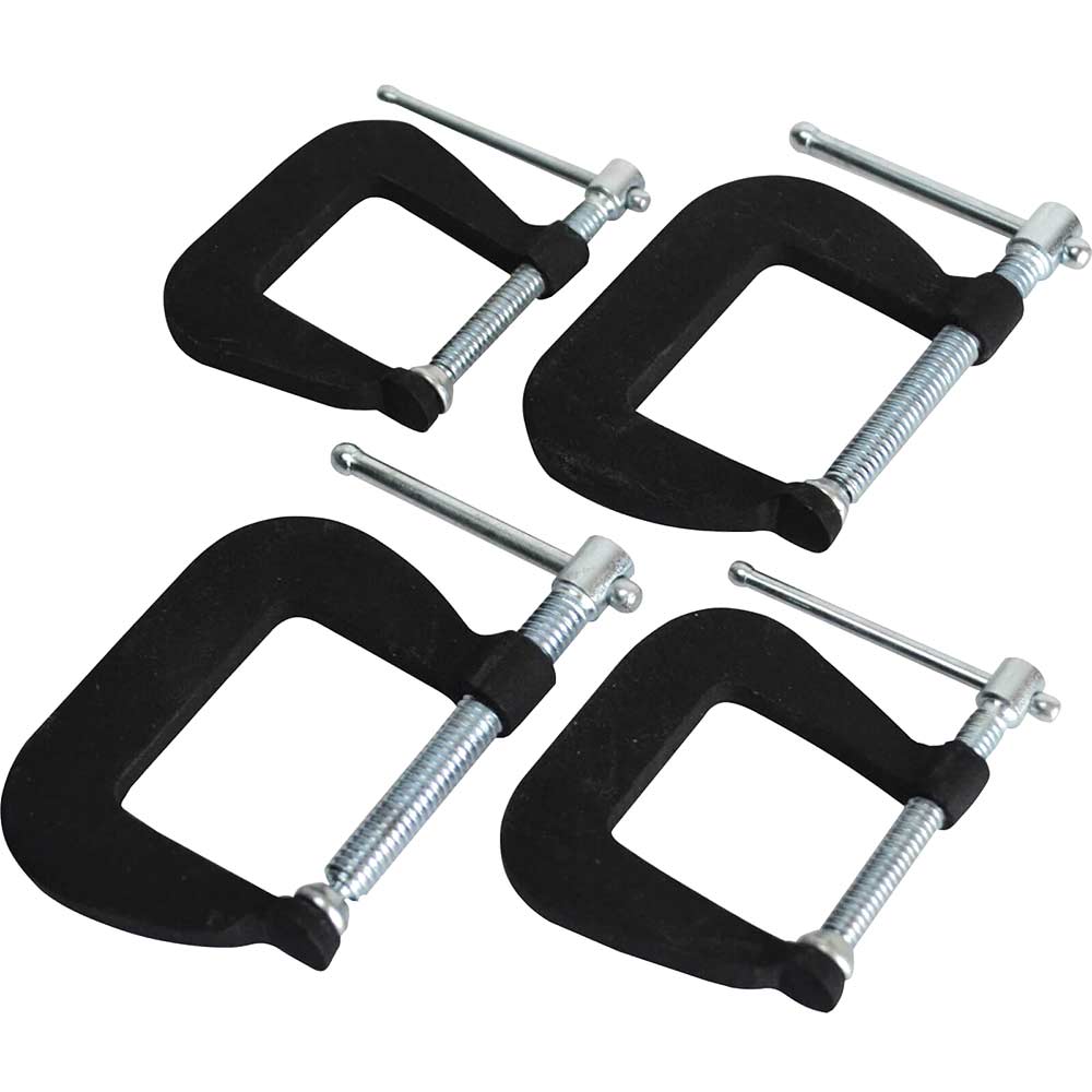 Image of Faithfull 4 Piece Forged G Clamp Set