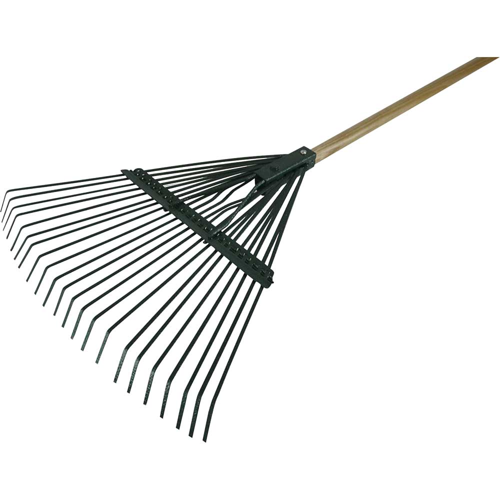 Image of Faithfull Countryman Flat Tine Leaf Rake