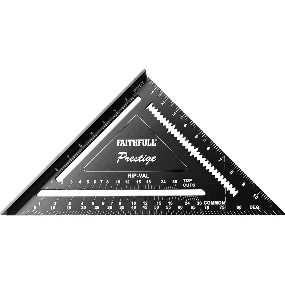 Image of Faithfull Prestige Quick Square Black Aluminium 300mm