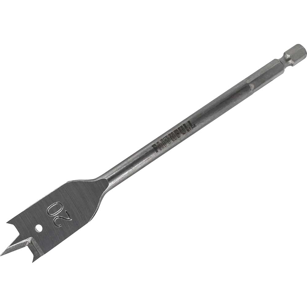 Faithfull Flat Wood Drill Bit 20mm 151mm Pack of 1
