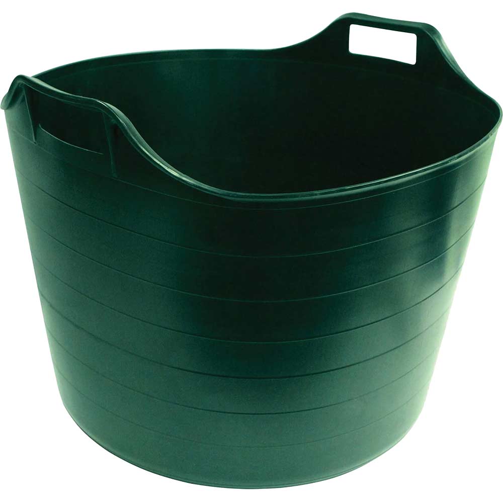 Faithfull Flex Tub Heavy Duty Flexible Bucket 75l Green