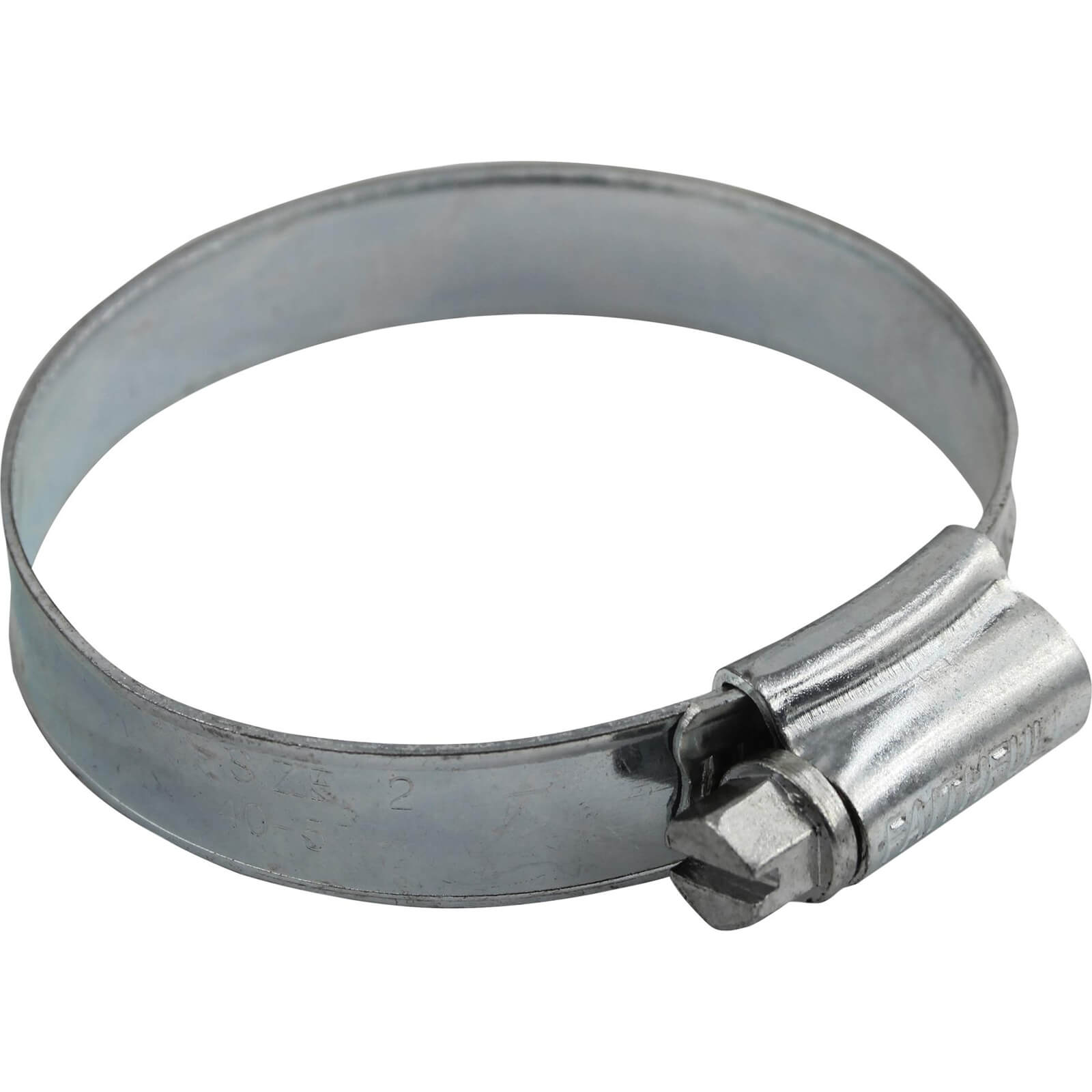 Image of Faithfull Zinc Plated Hose Clips 40mm - 55mm Pack of 1