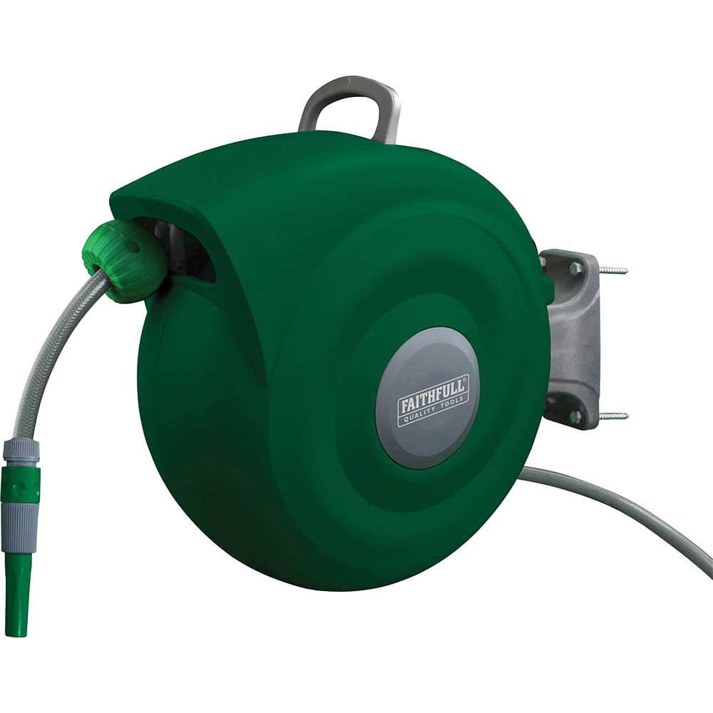 Faithfull Auto Garden Hose Reel