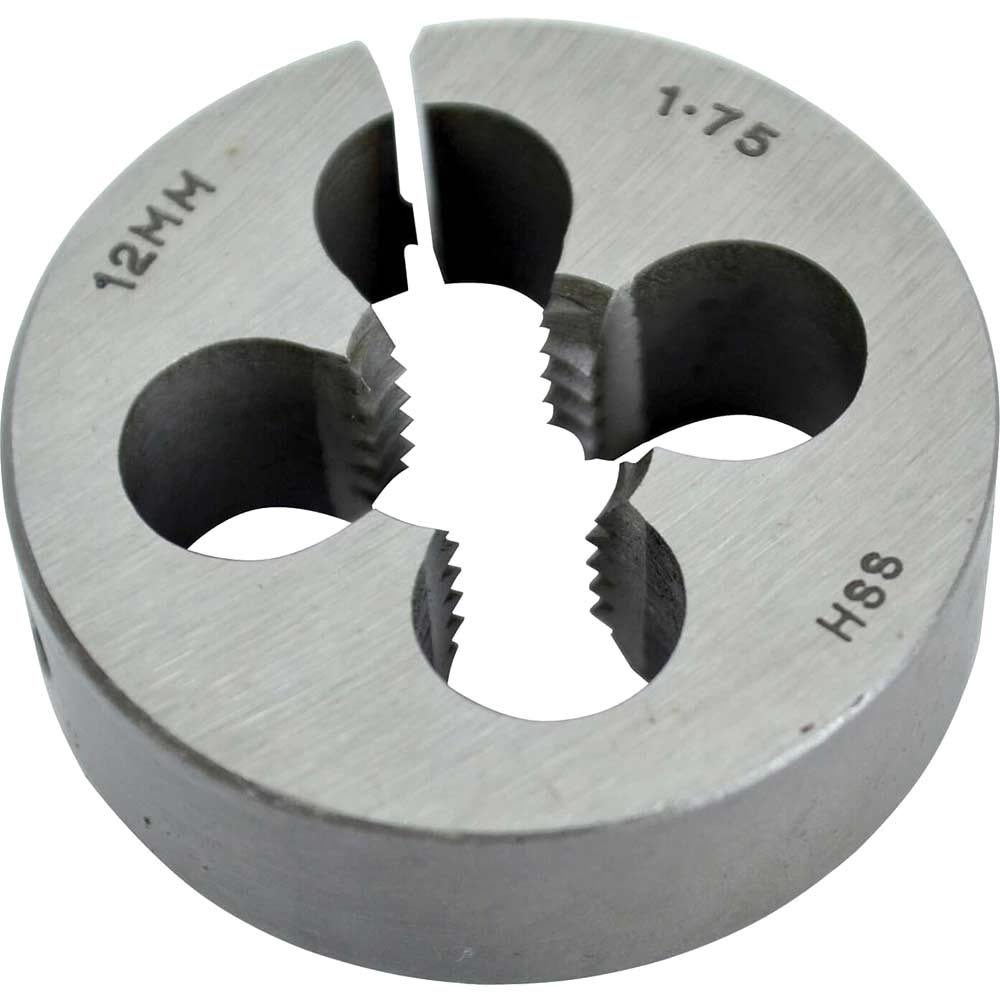 Faithfull HSS Straight Flute Split Dies M12 1" 1/2