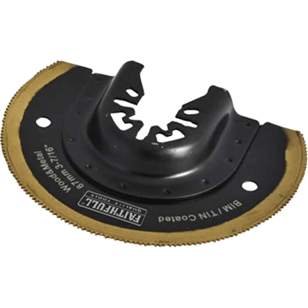 Faithfull MFBM87 Bi Metal OIS Oscillating Multi Tool Titanium Nitride Coated Blade 87mm Pack of 1