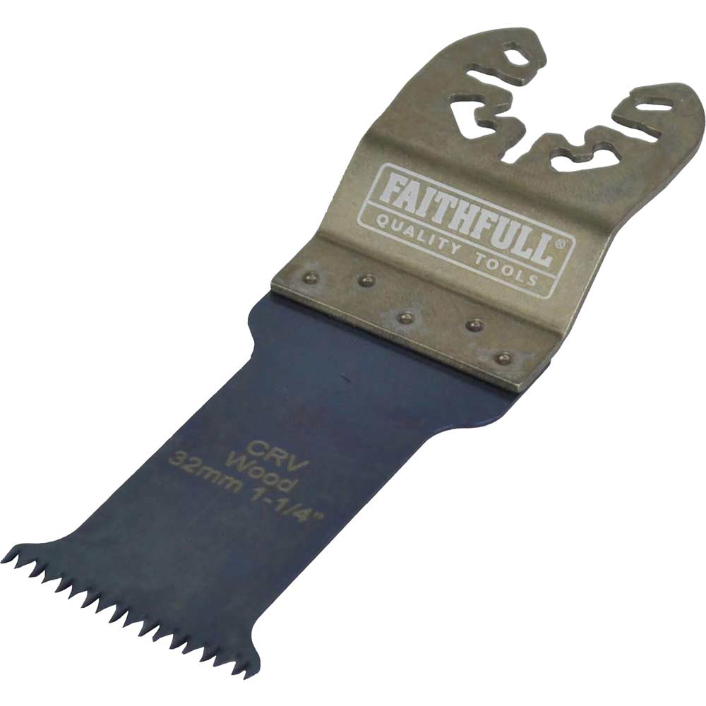 Faithfull OIS Oscillating Multi Tool Premium Wood Arc Cut Blade 32mm Pack of 1