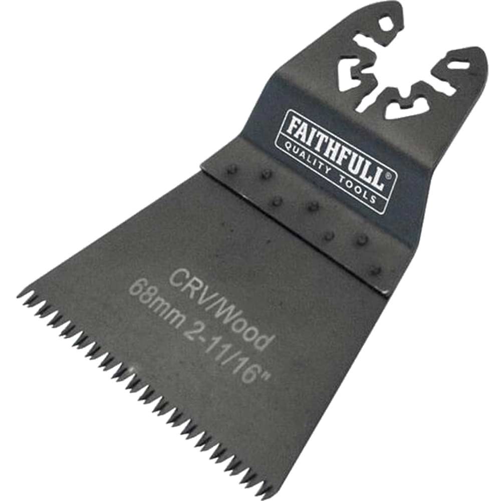 Faithfull OIS Oscillating Multi Tool Wood Fast Flush Cut Blade 68mm Pack of 1