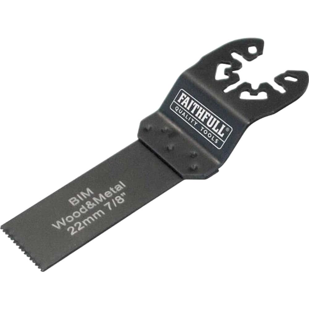 Faithfull OIS Oscillating Multi Tool Metal and Wood Flush Cut Blade 22mm Pack of 1