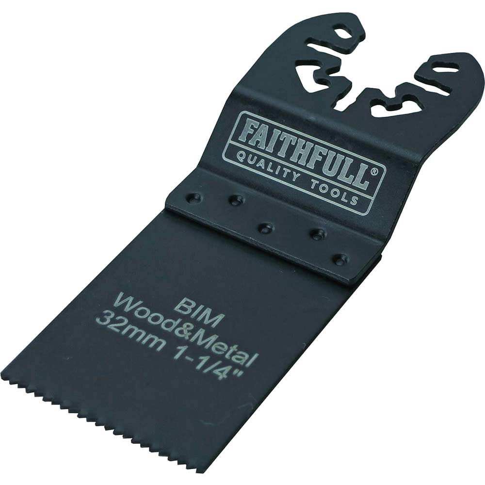 Faithfull BiM OIS Oscillating Multi Tool Flush Cut Blade 32mm Pack of 5