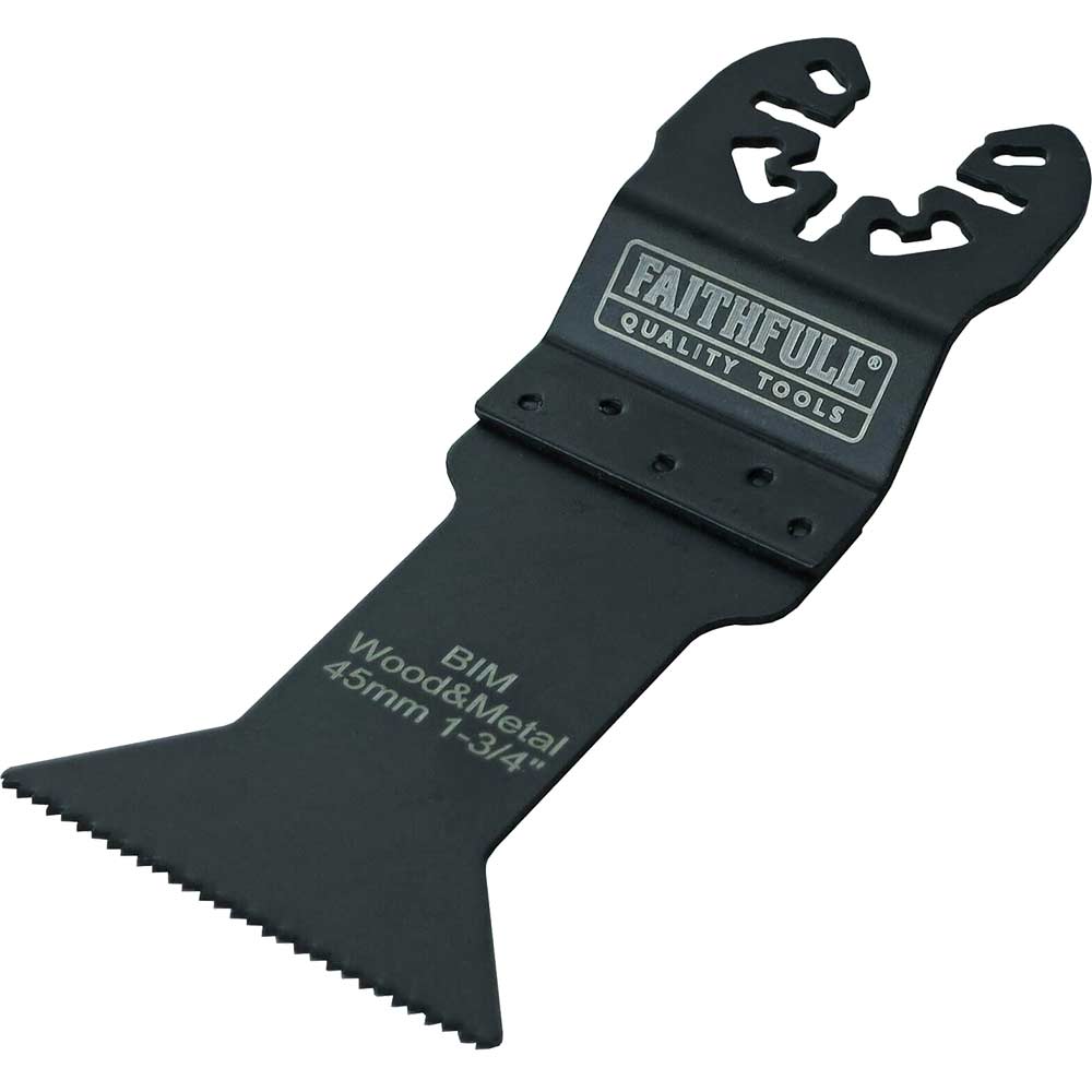 Faithfull BiM OIS Oscillating Multi Tool Flush Cut Blade 44mm Pack of 5