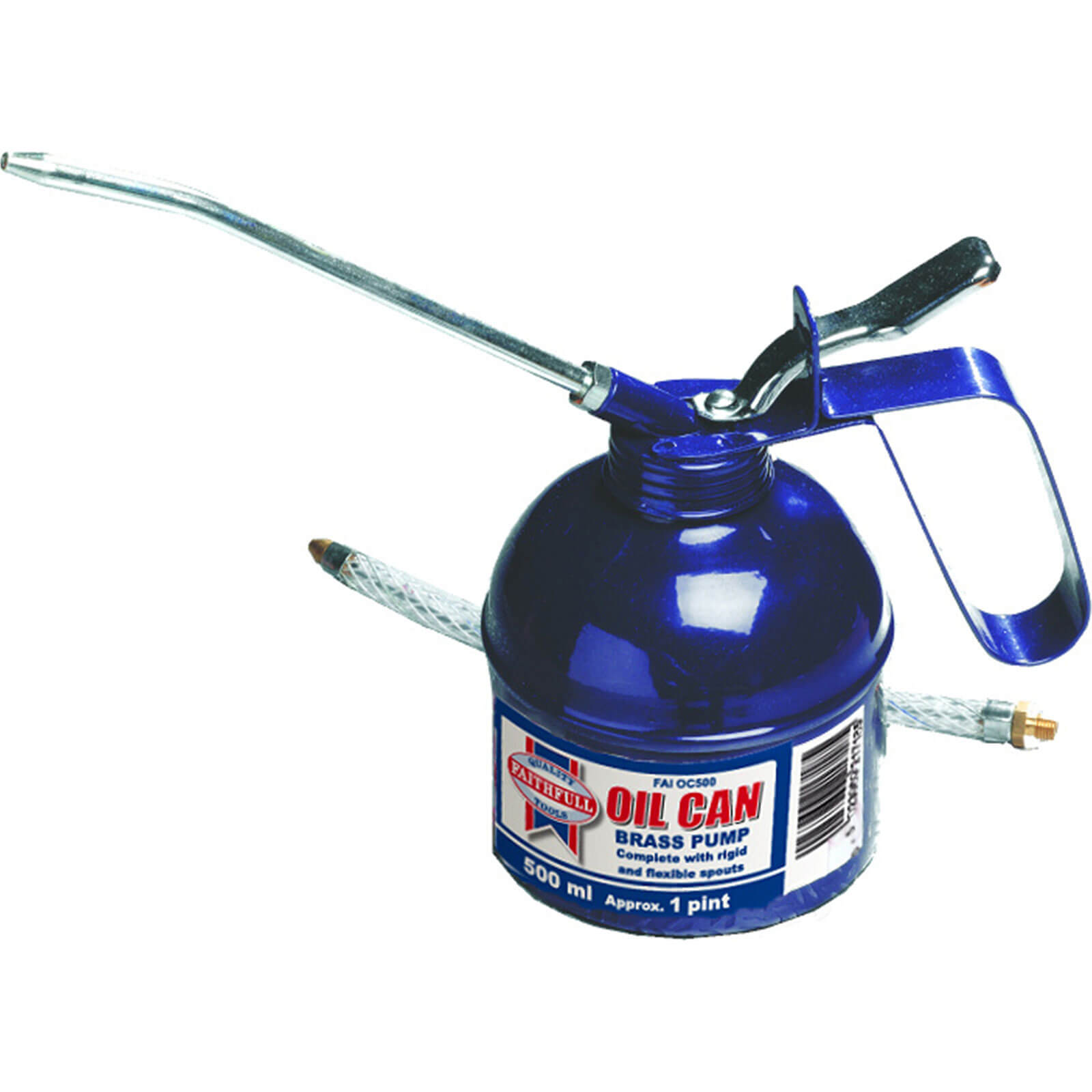 Image of Faithfull Lever Action Oil Can 500ml