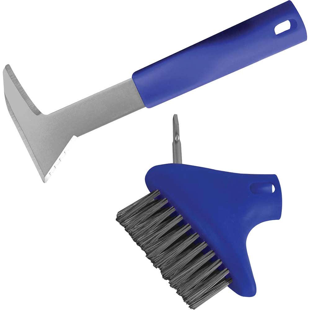 Image of Faithfull Auto-Lock Patio Steel Brush and Weeder