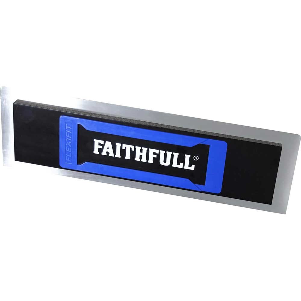 Faithfull Flexifit Foam Backed Stainless Steel Plastering Trowel Blade 18