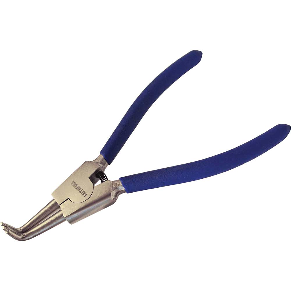 Image of Faithfull Bent External Circlip Pliers 6mm - 30mm