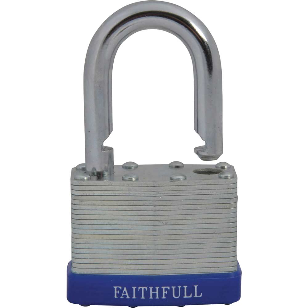 Image of Faithfull Laminated Steel Padlock 50mm Standard