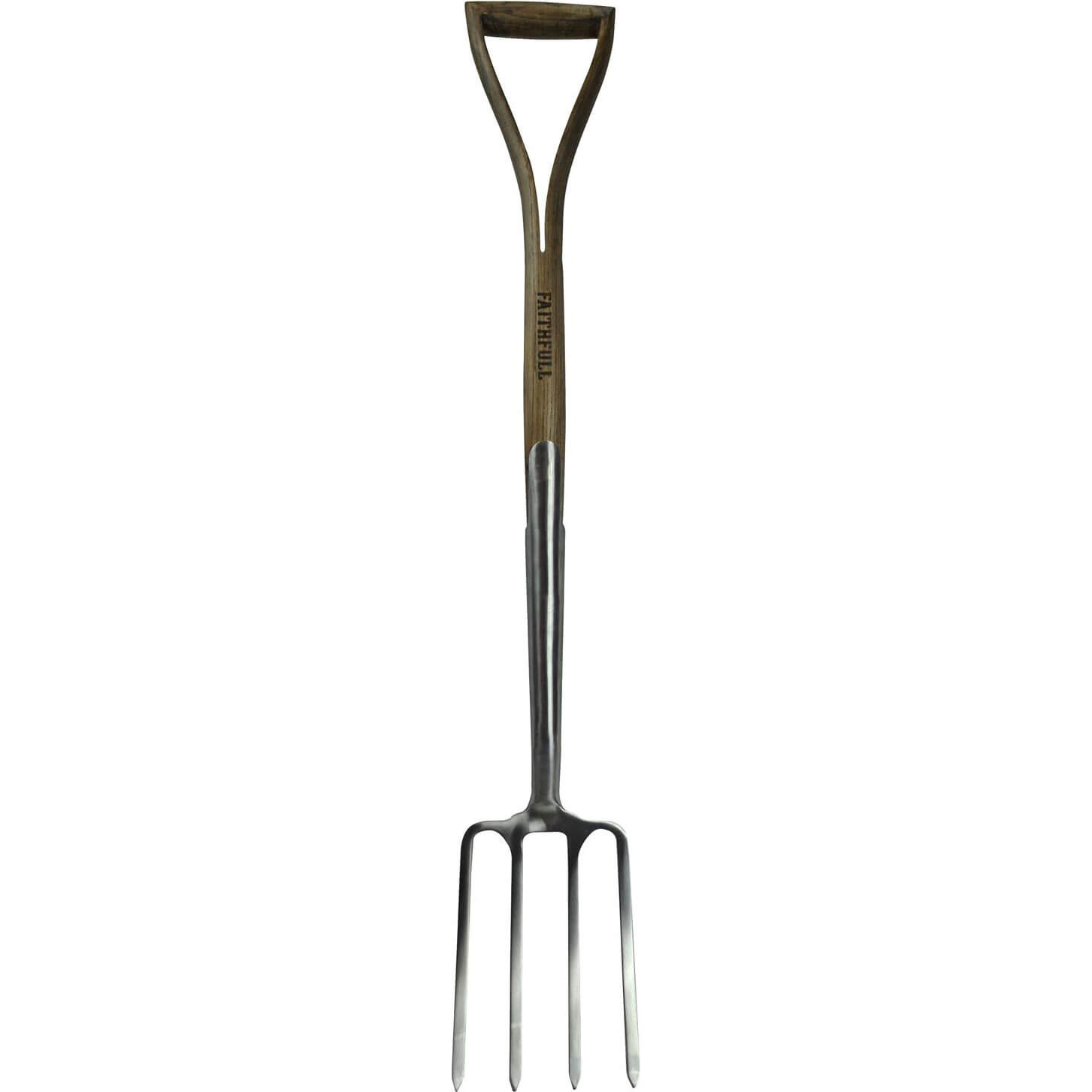 Image of Faithfull Prestige Stainless Steel Digging Fork