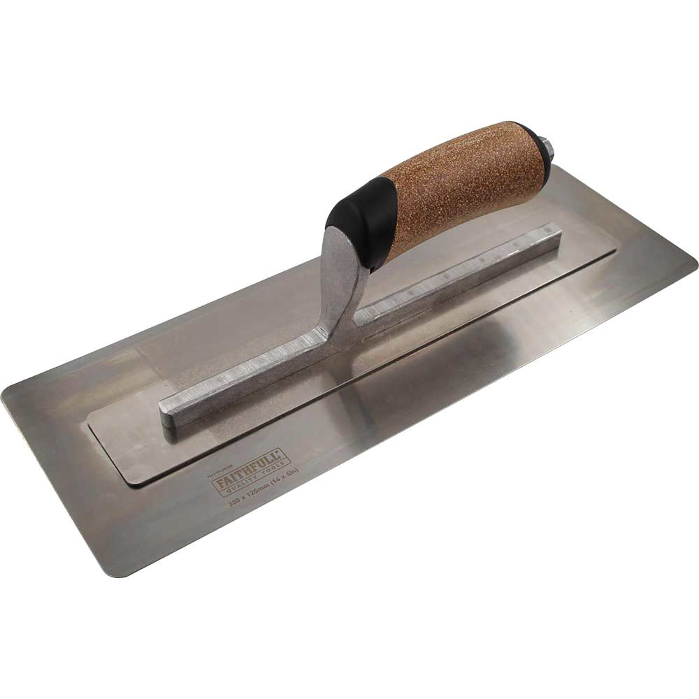 Faithfull Cork Handle Flex Finishing Plastering Trowel 14" 5