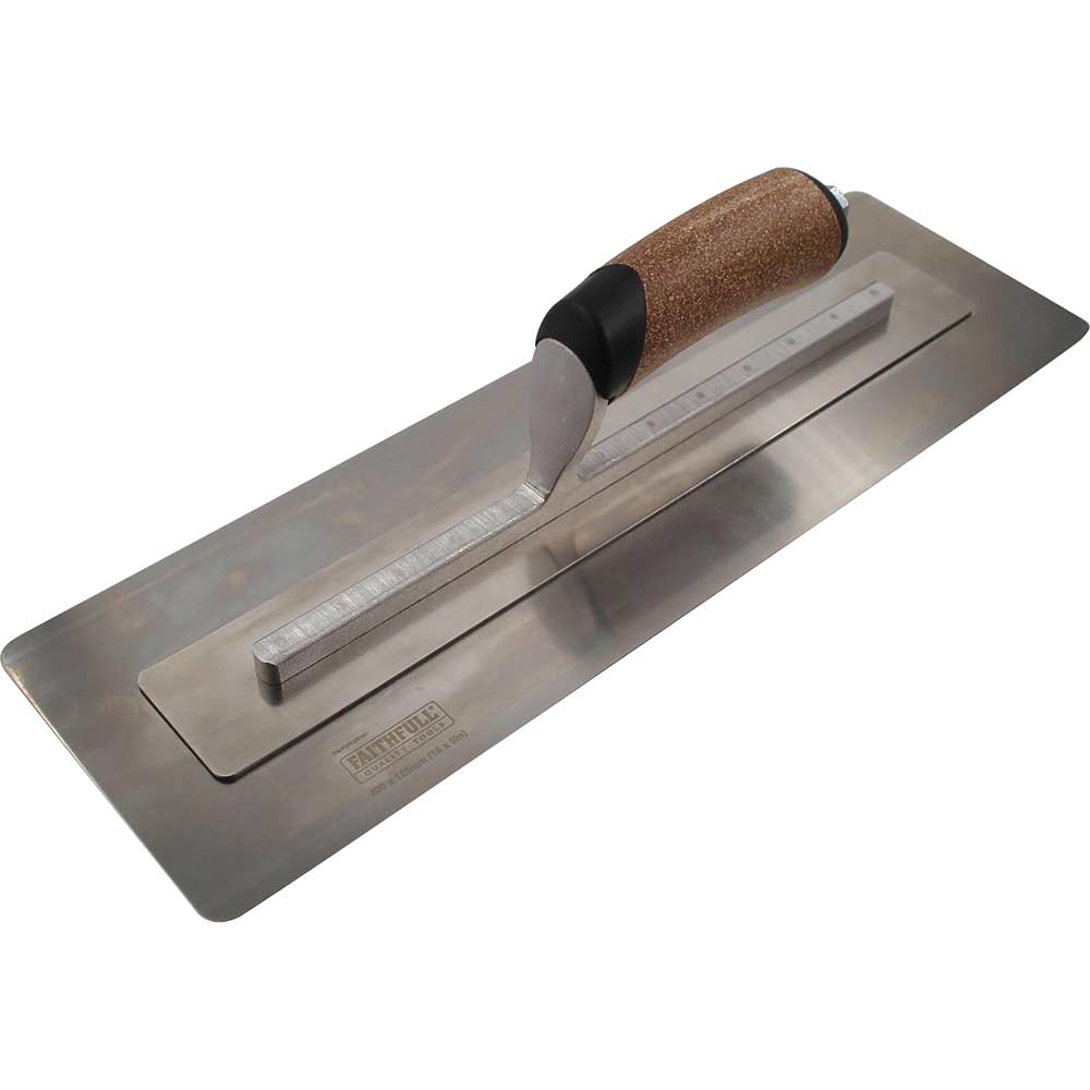 Faithfull Cork Handle Flex Finishing Plastering Trowel 16" 5