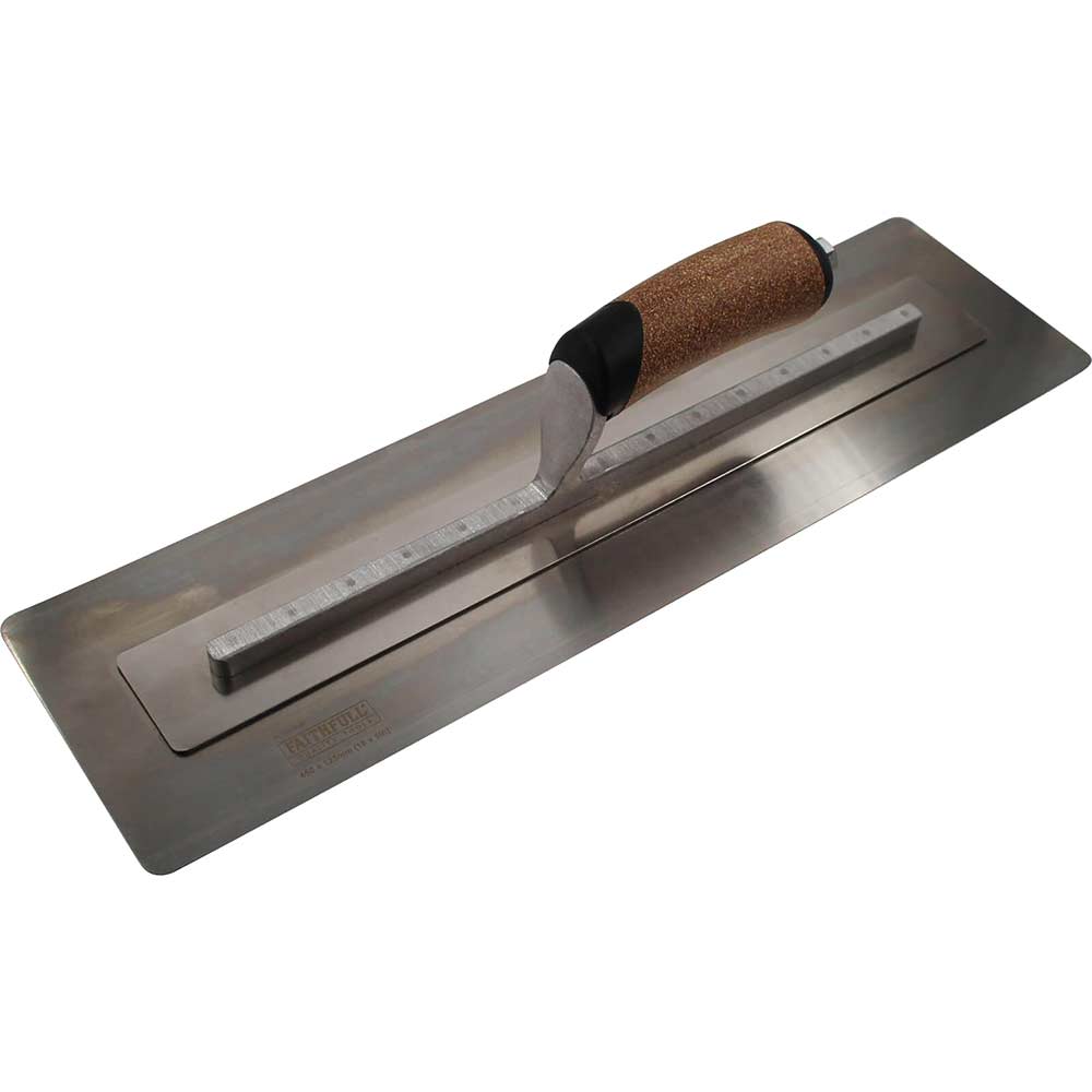Faithfull Cork Handle Flex Finishing Plastering Trowel 18" 5