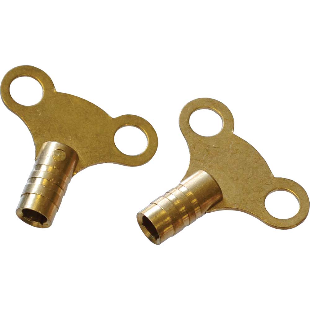 Faithfull Brass Radiator Keys Pack of 2