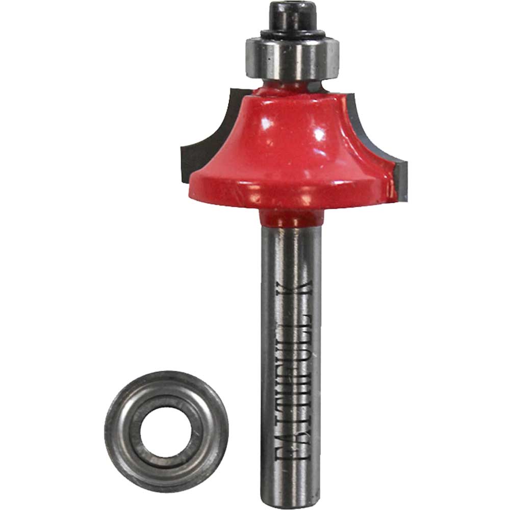Faithfull Bearing Guided Rounding Over Ovolo Router Cutter 6.5mm 13mm 1/4