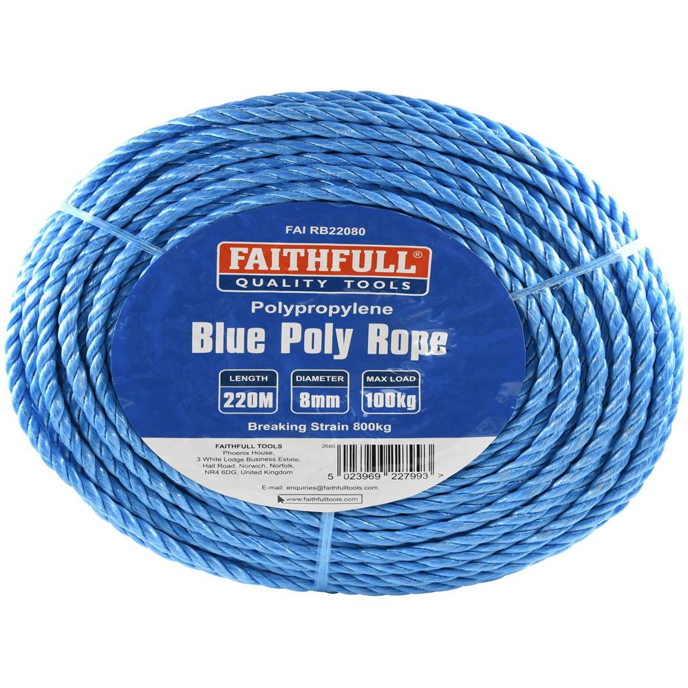 Faithfull Blue Poly Rope
