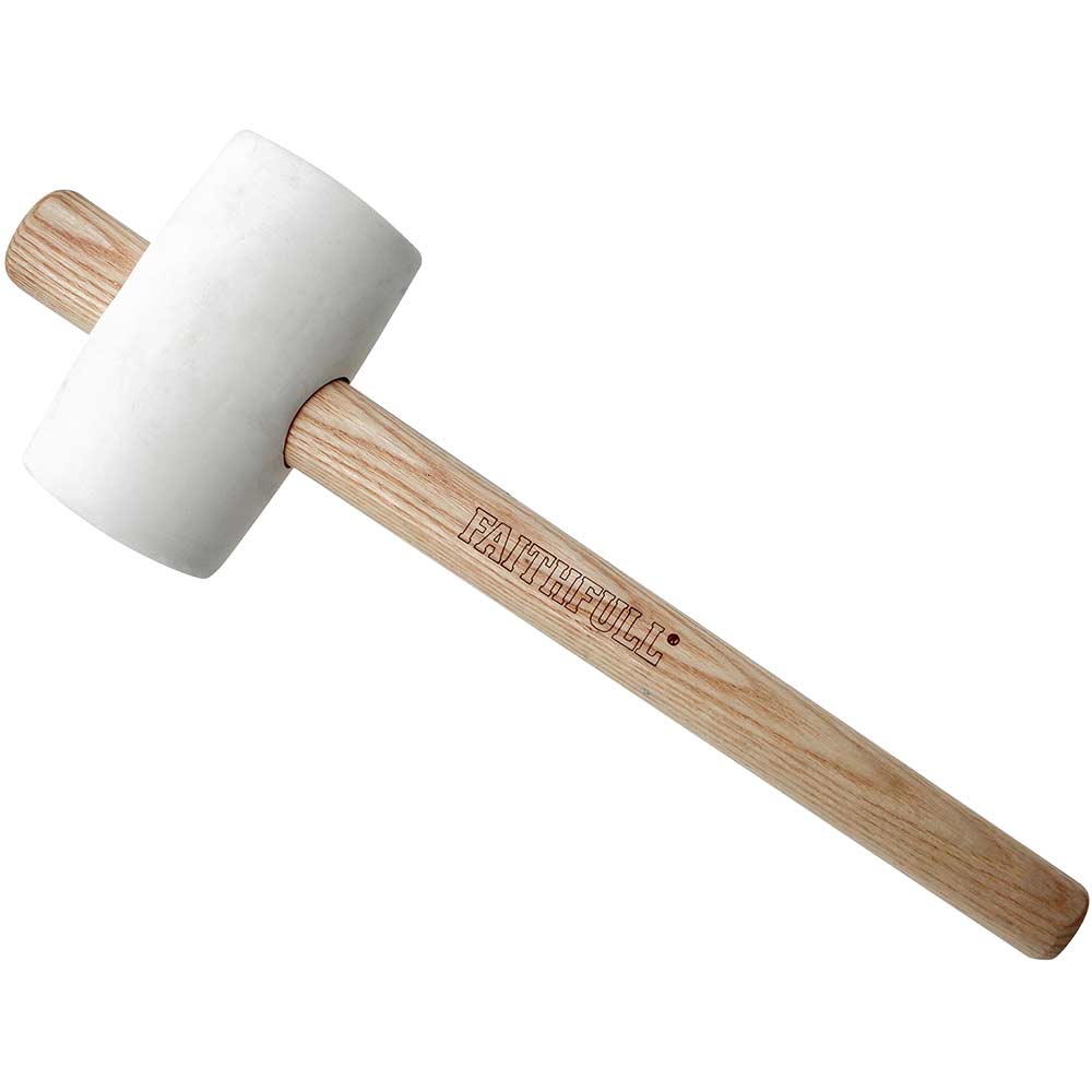 Faithfull FSC White Rubber Mallet 450g