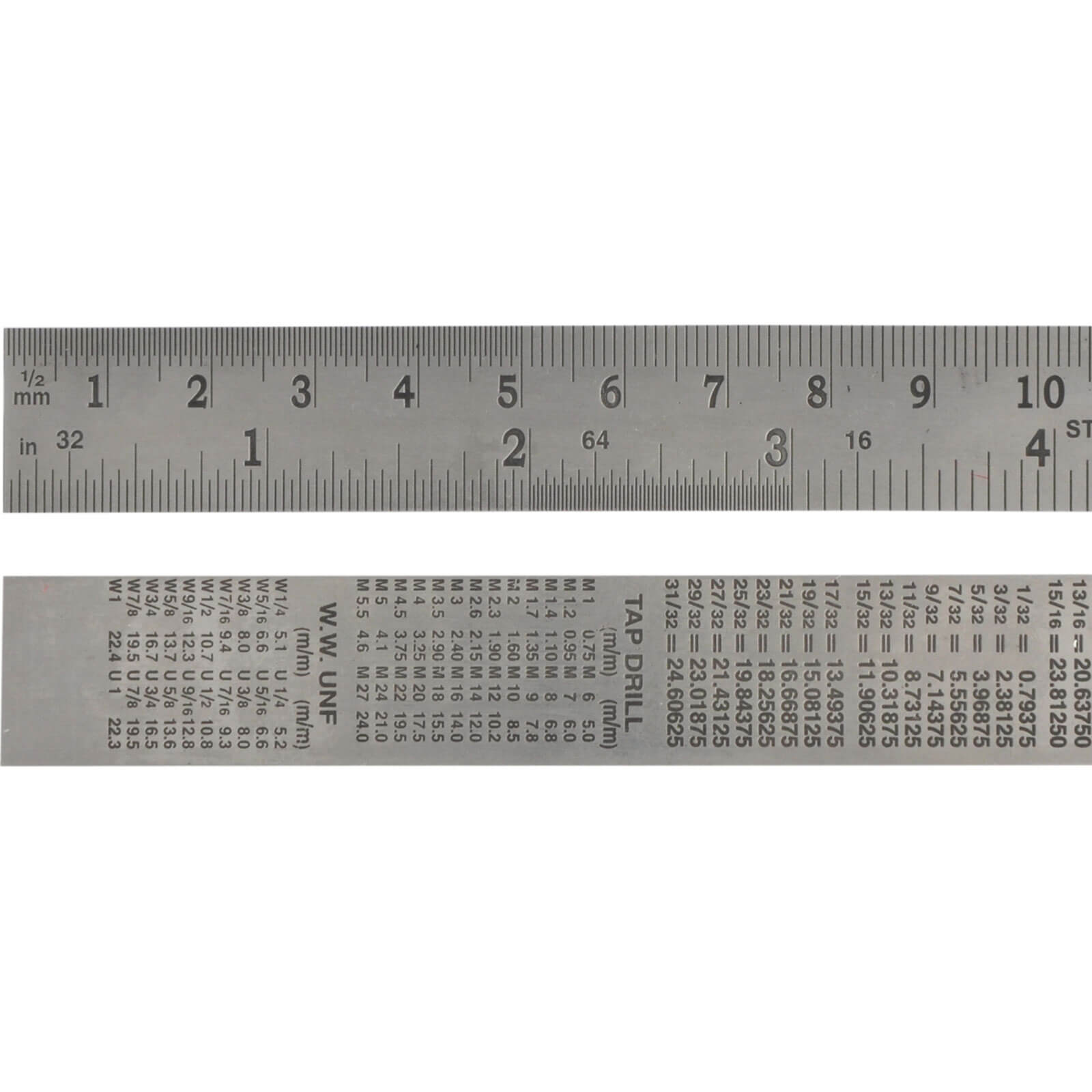 Photos - Tape Measure and Surveyor Tape Faithfull Stainless Steel Rule 24" / 600mm FAIRULE600SS 
