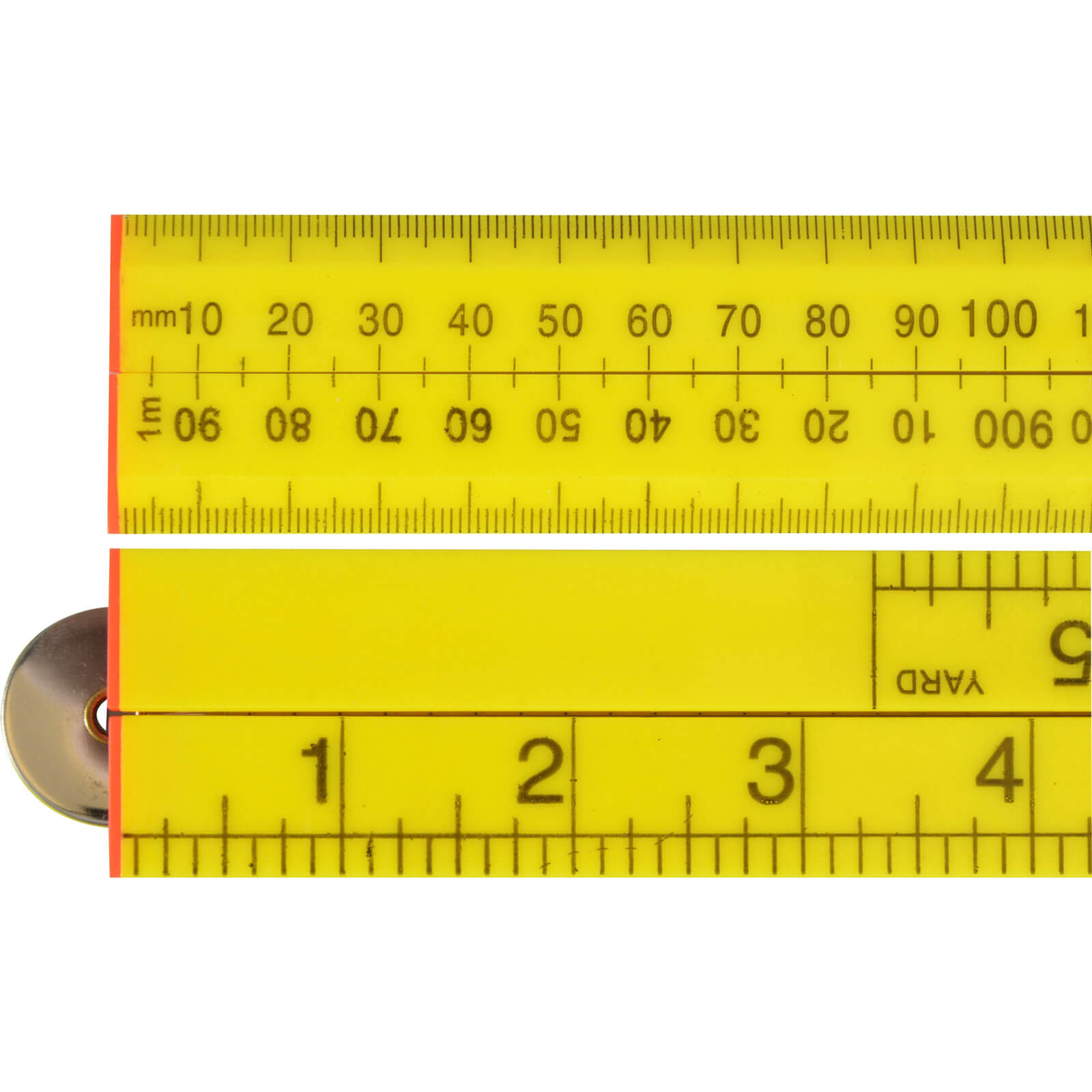 Photos - Tape Measure and Surveyor Tape Faithfull Yellow ABS Plastic Folding Rule 39" / 1m FAIRULEFOLD 