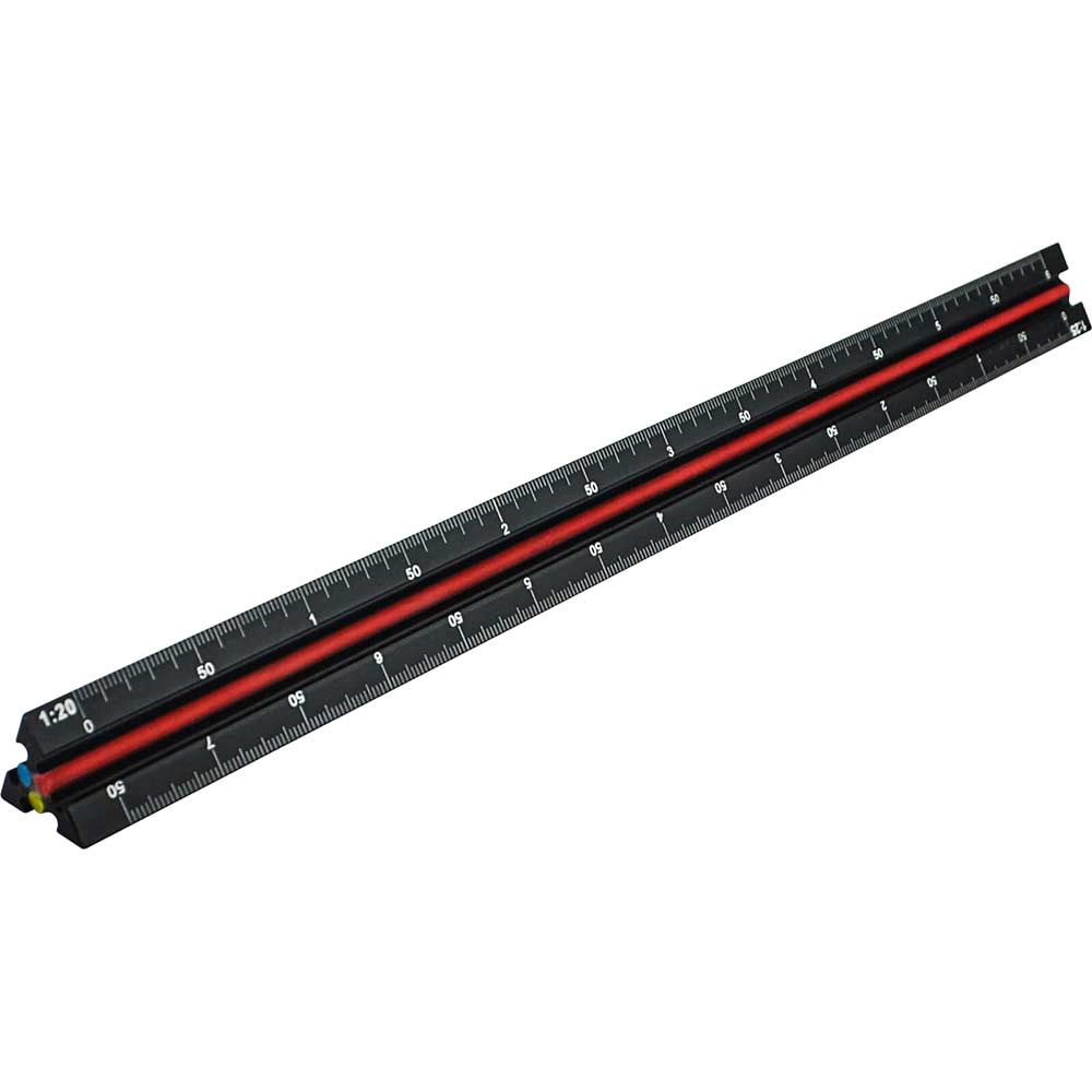 Faithfull Prestige Tri Scale Engineer Rule 12" / 300mm