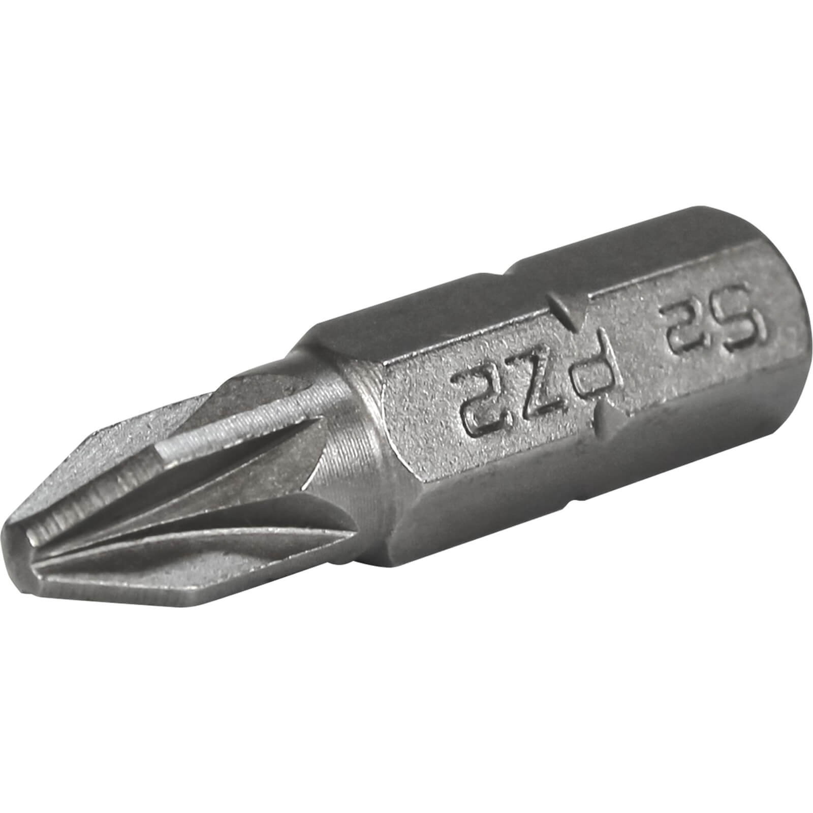 Image of Faithfull Pozi S2 Grade Steel Screwdriver Bits PZ2 25mm Pack of 3