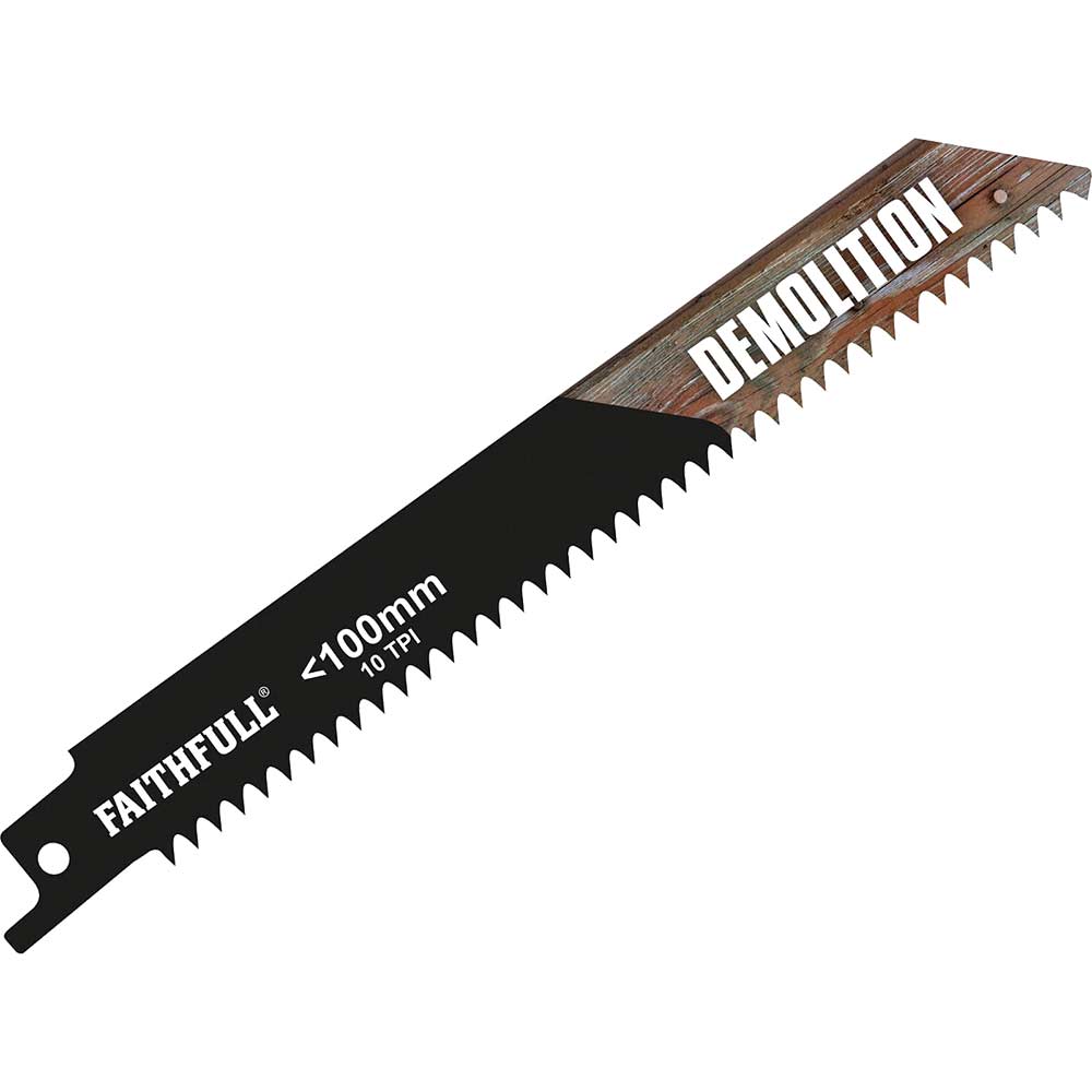 Faithfull S922HF Wood and Metal Cutting Reciprocating Sabre Saw Blades 150mm Pack of 5