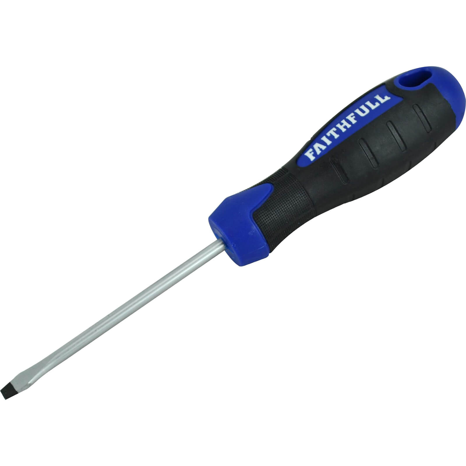 Image of Faithfull Soft Grip Flared Slotted Tip Screwdriver 4mm 75mm