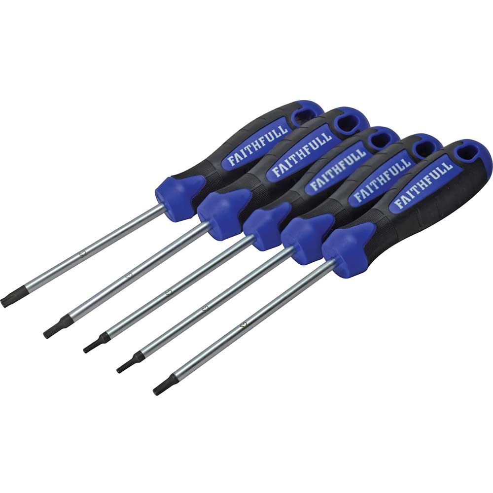 Image of Faithfull 5 Piece Torx Screwdriver Set