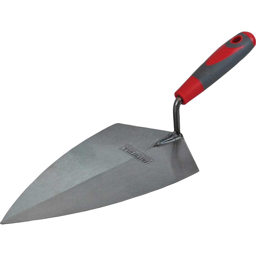 Image of Faithfull Philadelphia Pattern Soft Grip Brick Trowel 11"