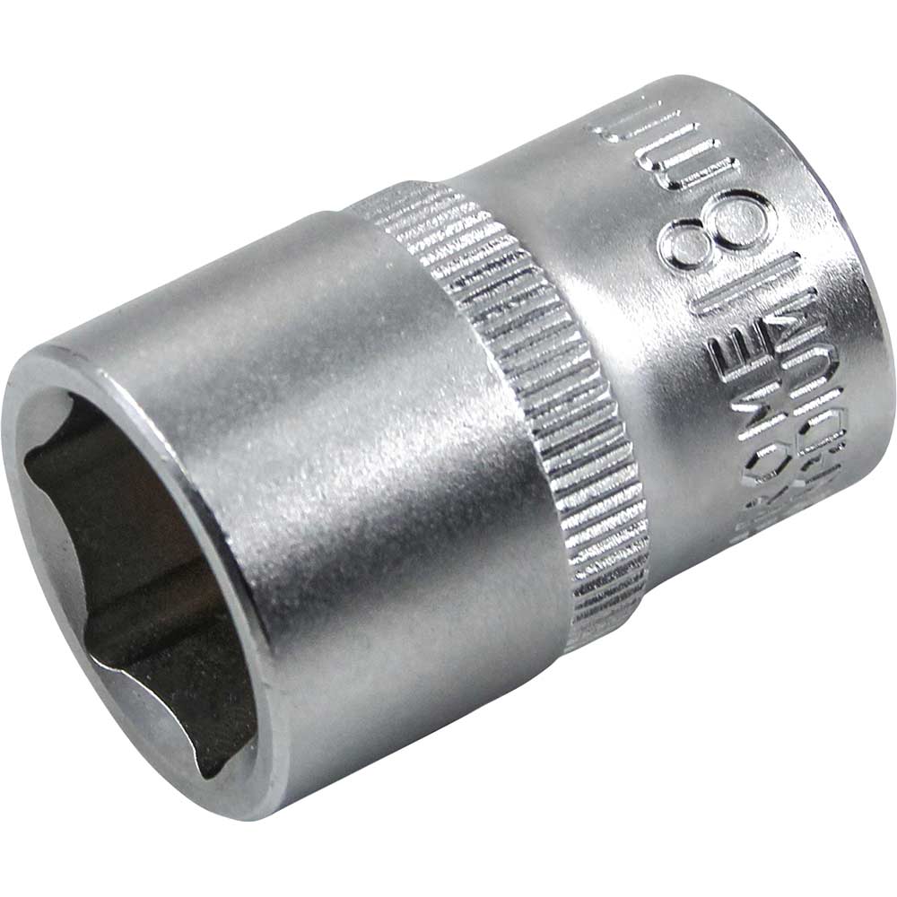 Faithfull 1/2" Drive Hexagon Socket Metric 1/2" 18mm
