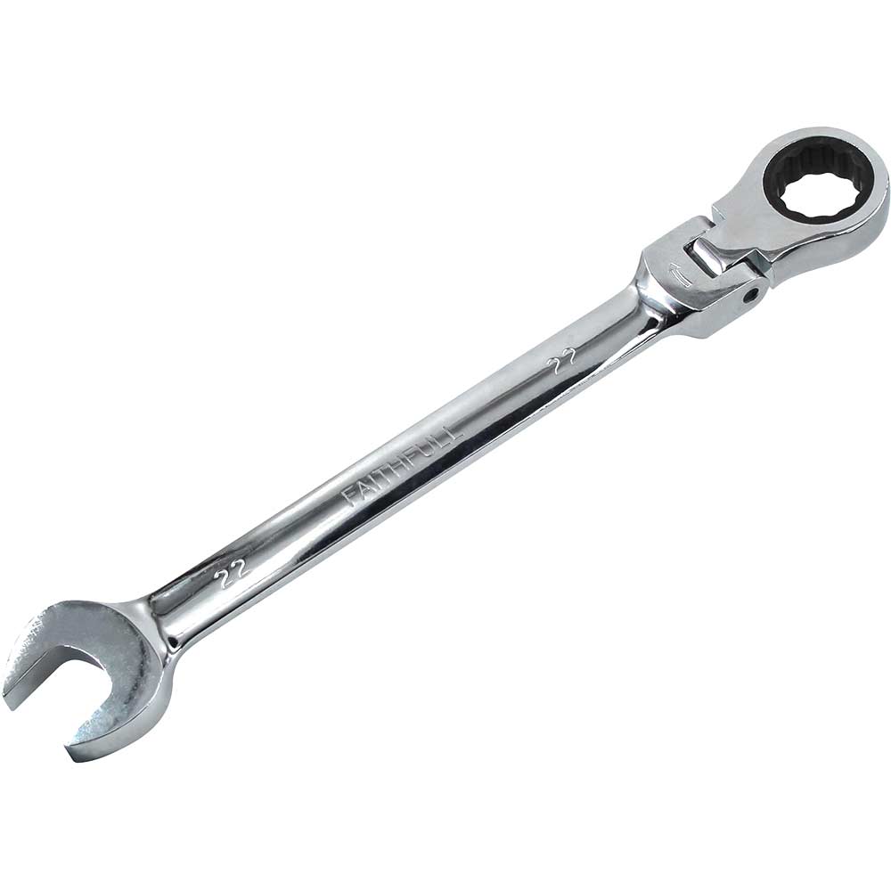 Faithfull Flexible Ratchet Combination Spanner 22mm