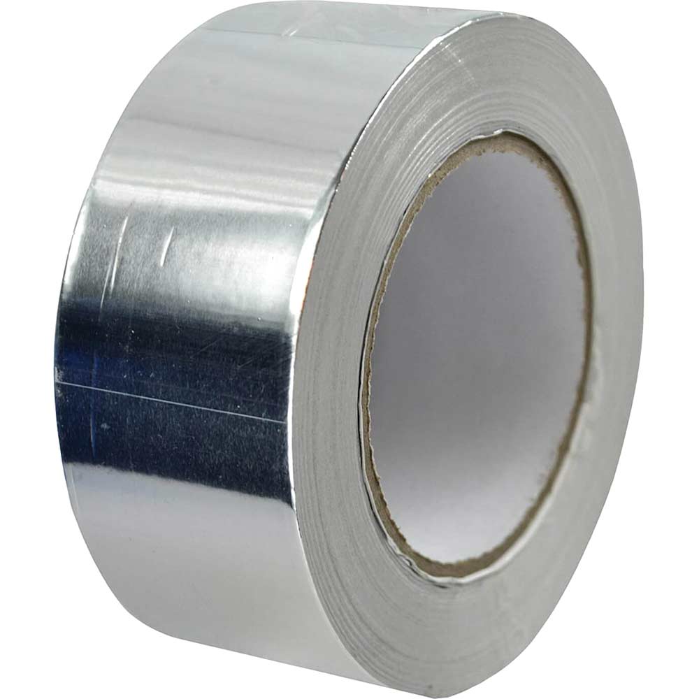 Faithfull Aluminium Foil Tape Silver 50mm 45.7M