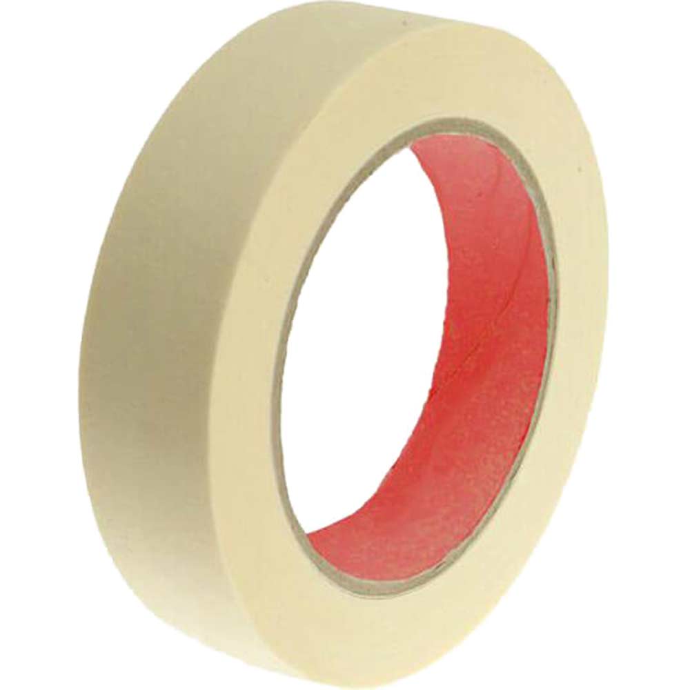 Faithfull Low Tack Masking Tape White 25mm 50m