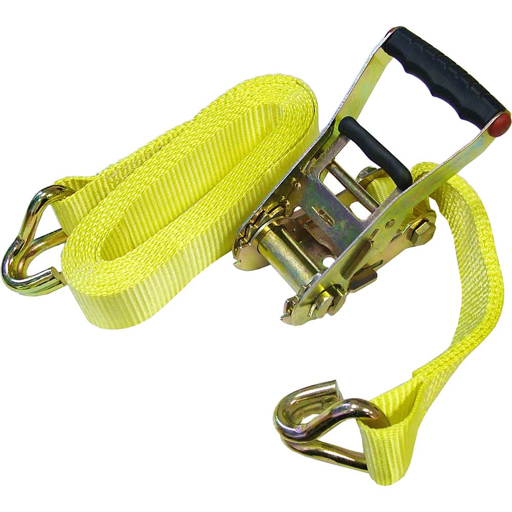 Faithfull Heavy Duty Ratchet Tie Down Straps 50mm 5m 2000kg